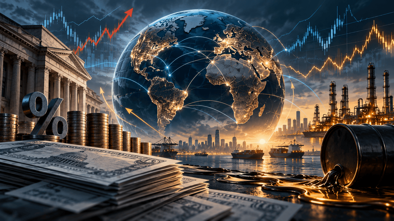 Juros, Dívida e Energia Condicionam Trajectória da Economia Mundial em 2026
