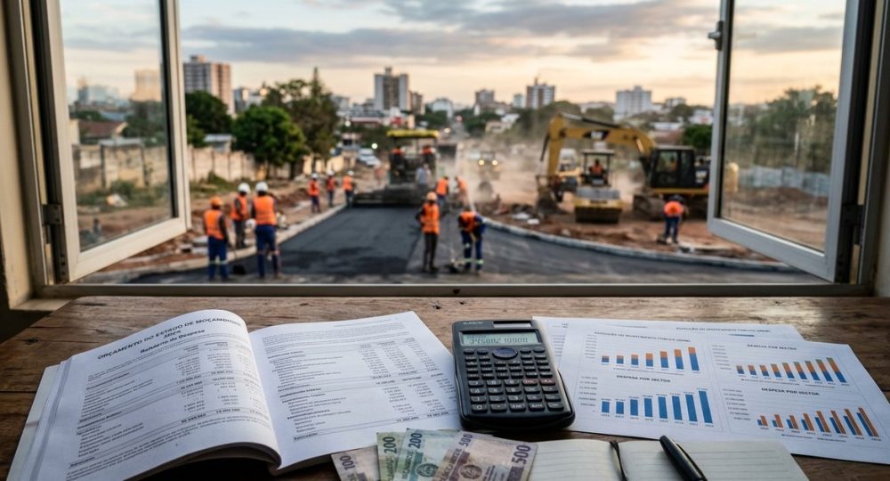 Documentos do Orçamento do Estado e obra de reabilitação de estrada