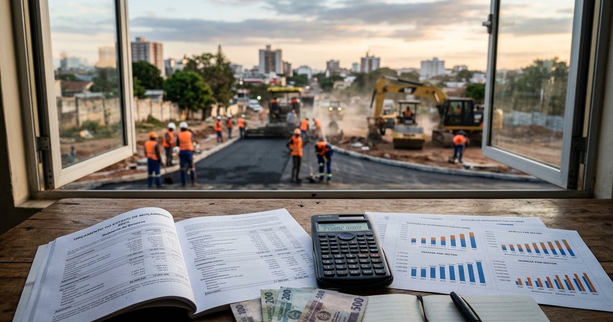 Documentos do Orçamento do Estado e obra de reabilitação de estrada